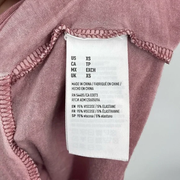 American Eagle Outfitters Pink Soft Romper Dress SZ XS - Picture 4 of 5